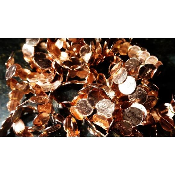 WHOLESALE Lot of 12 assorted REAL COPPER Lincoln Penny Bracelets - Free Shipping - Picture 1 of 8